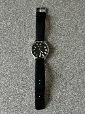 Paul Smith Herren Armbanduhr, silberfarben, schwarzes Armband