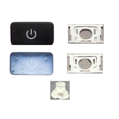 Replacement Power Keycap Keys And Hinge Silicone Rebound Cup For MacBook Pro