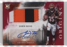 2017 Panini Origins Rookie Red 90/99 John Ross III #124 Jumbo Patch Auto 0c6