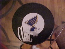 ST. LOUIS BLUES CARLO COLAIACOVO SIGNED PUCK