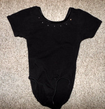 Girl's Black Danskin Freestyle Leotard Size 4/5