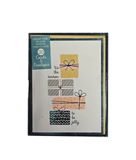 Stacked Presents - Petite Boxed Christmas Cards - Blank Inside - 20ct