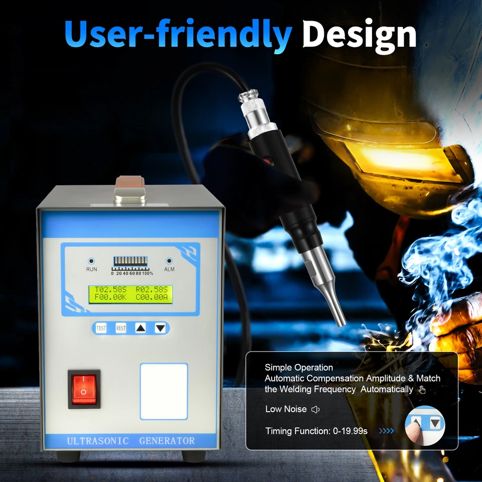 Ultrasonic Spot Welder Hand-held Welder Ultrasonic Welding Machine +Welding Head - Image 3 of 4