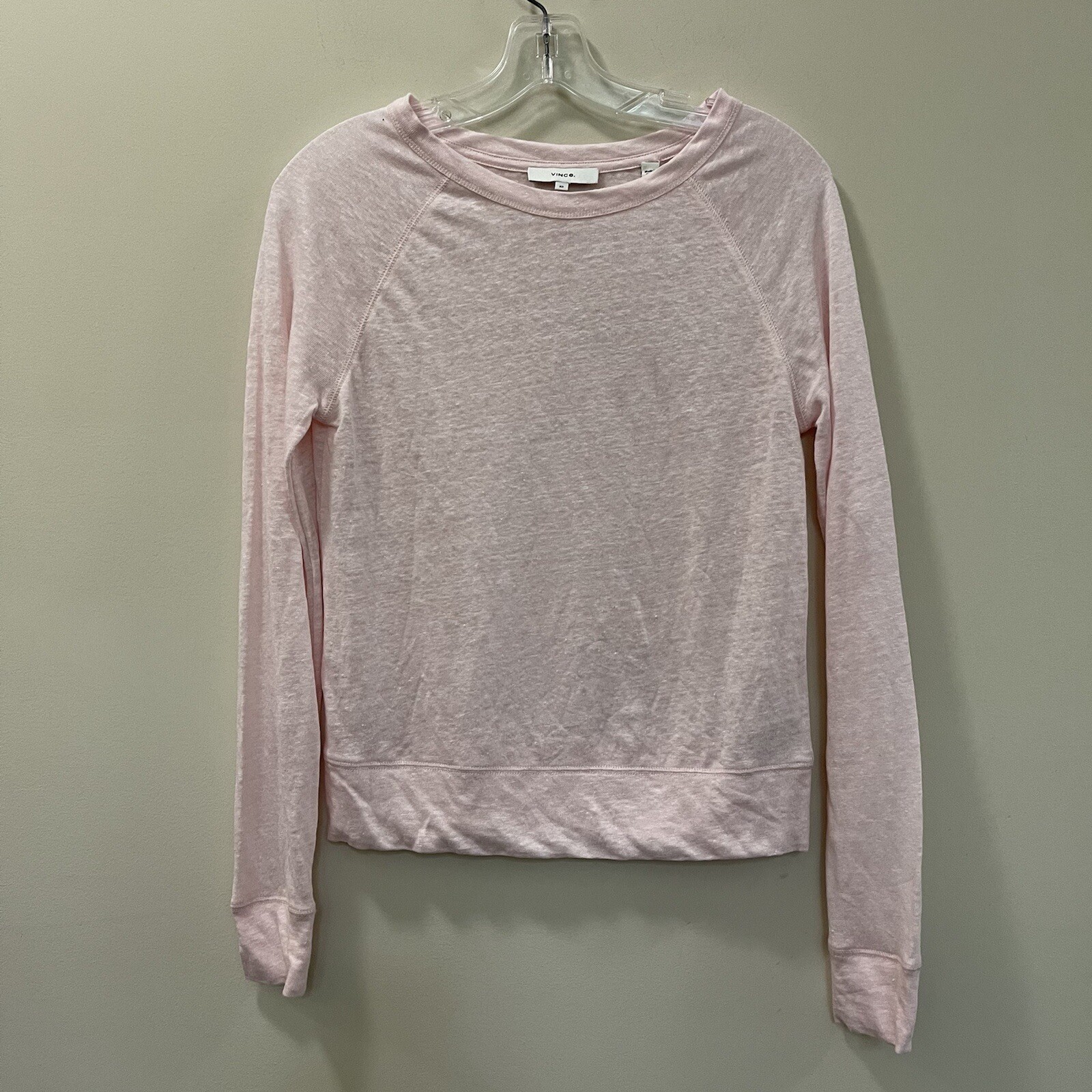 vince linen raglan pullover