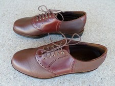 NEW Neil M. Cognac Brown Leather Oxfords. Men's 10 D made in USA!