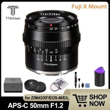 TTARTISAN 50mm F1.2 APS-C Lens for Fujifilm X XF Mount X-A10 X-A3 X-A5 X-H1 X-T1