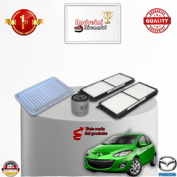 Inspektionskit Filter Mazda 2 II 1.3 55KW 75CV Von 2007->-image
