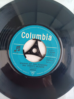 Schallplatte Vinyl Single Heino Treue Vagabunden, Schwer mit den Schätzen des O