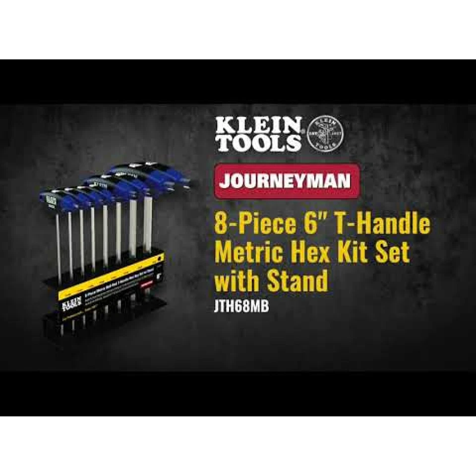 Klein Tools JTH68MB Hex Kit Set, Metric, T-Handle, 6-Inch with Stand, 8-Piece - Image 3 of 4