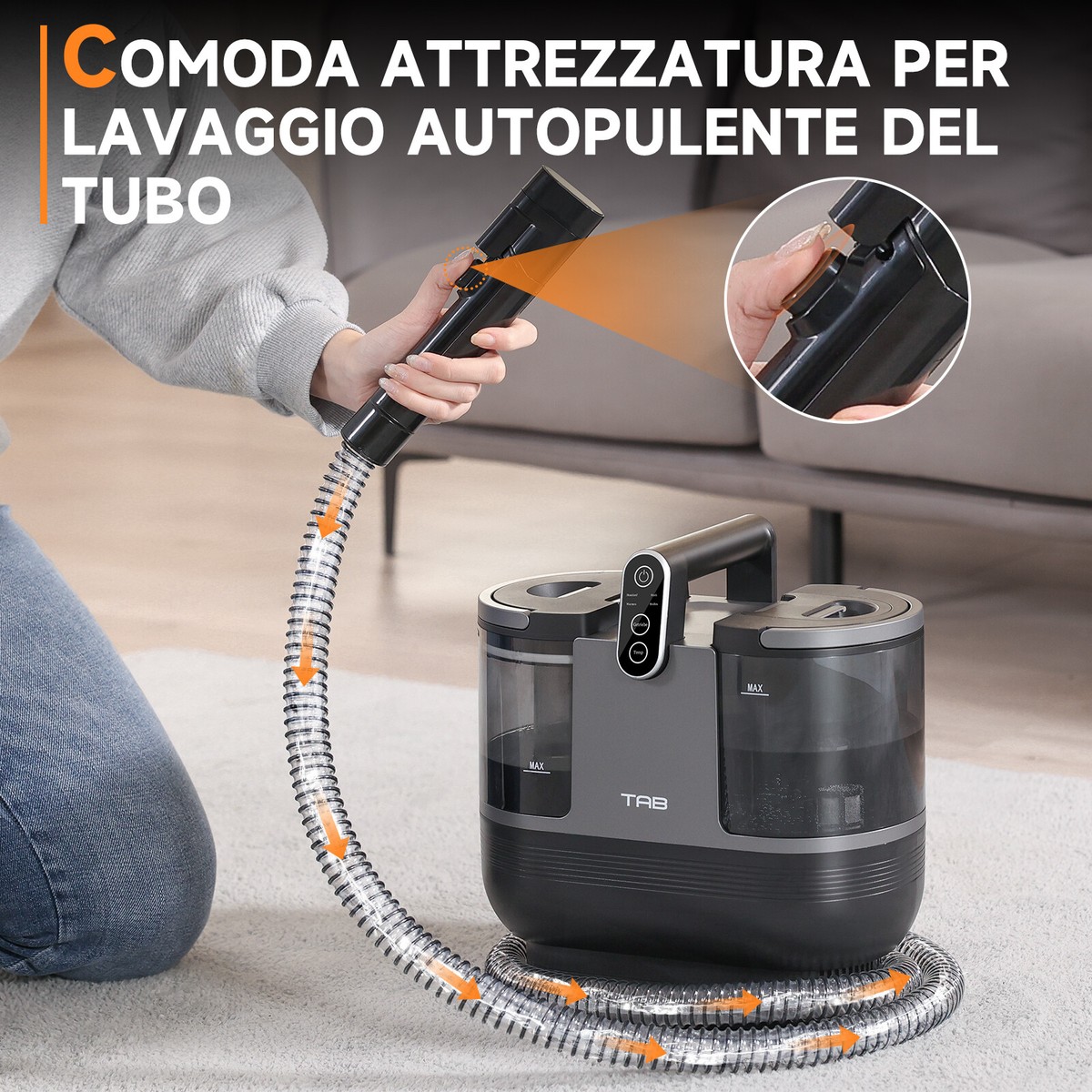 Bassotor Pulitore Per Tessuti Per Sedili E Tappetini Auto, Pulitore - Foto 2