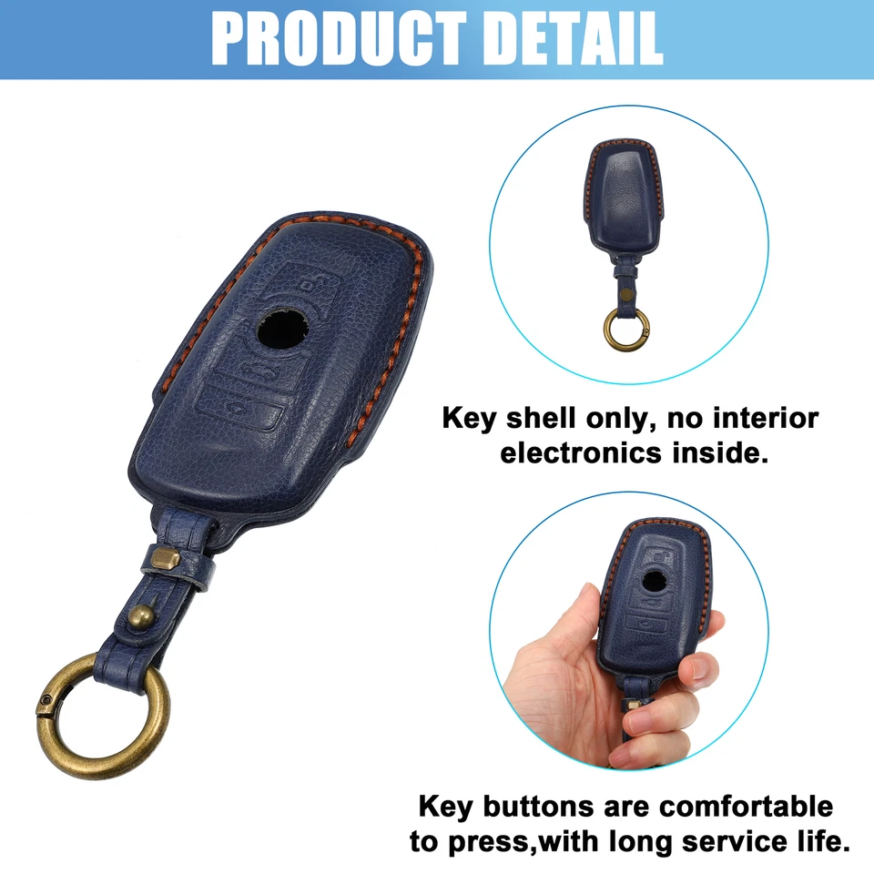 Pack (1) Funda Llavero Coche 4 Botones con Llavero para BMW 220i 2014-2019 Foto 4 de 4