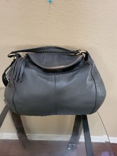 Onna Ehrlich Large Dark Grey Shlder/crosbdy Pebbled Leather Handbag.cnd Is V Gd.