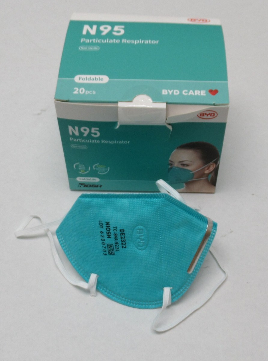 超大量BYD N95 高性能マスク　未使用 20 Pack N95 BYD Protective Disposable Face Masks Cover NIOSH