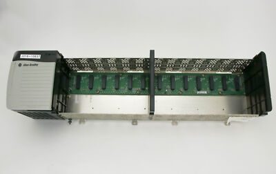 10837 ALLEN BRADLEY CONTROLLOGIX 13 SLOT CHASSIS W/ PSU 1756-PA72