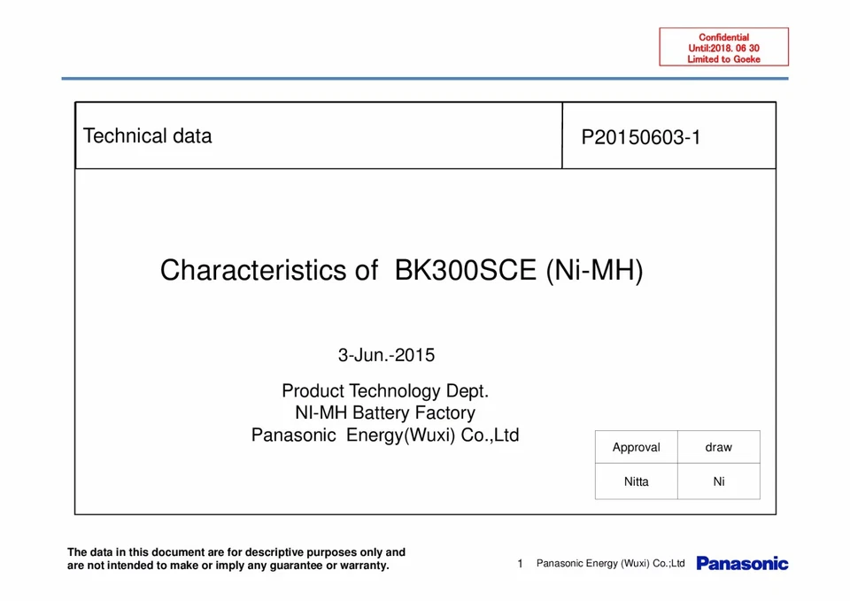 Panasonic Akku Sub-C 1,2V Ni-MH / 3050mAh BK300SCE Pappmantel Werkzeug Modellb - Bild 2 von 4