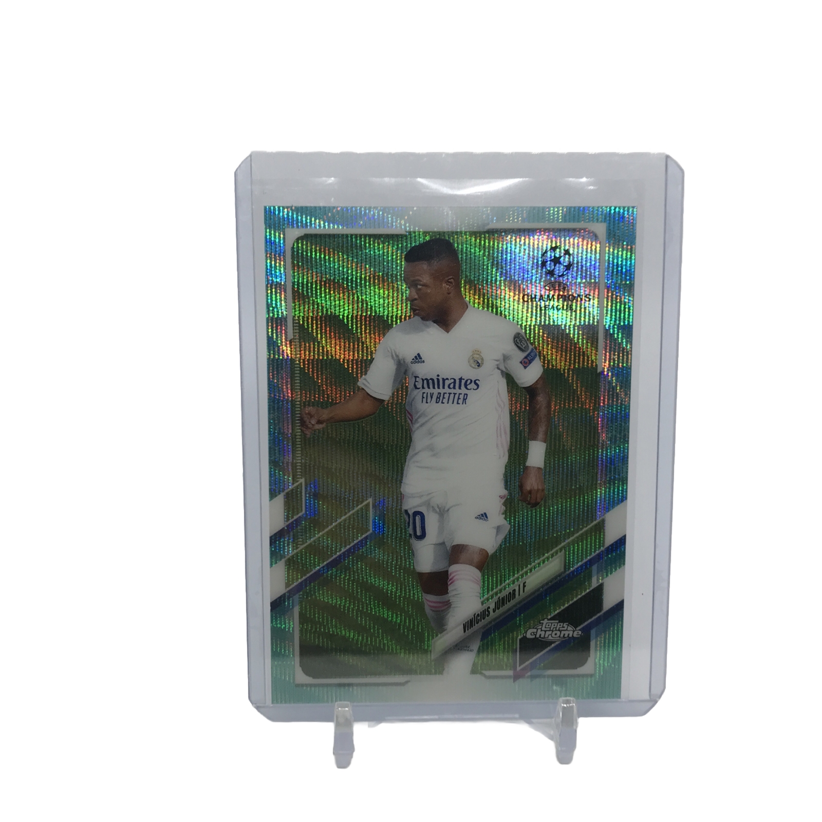 2021 Topps Chrome UEFA Champions League Vinicius Junior Teal Refractor #d/199