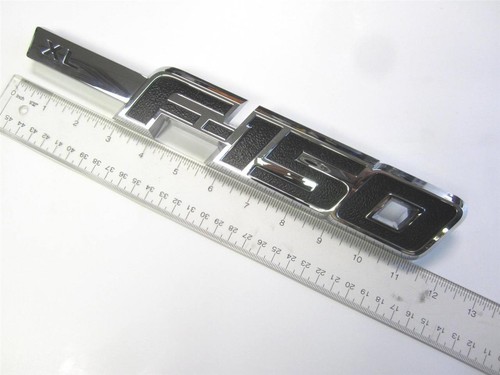 1 OEM Ford F-150 XL Chrome & Black Emblem Badge Logo Decal LH Driver Side Fender - Picture 7 of 7