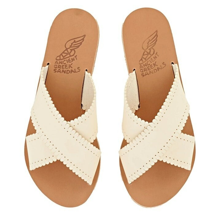 Ancient Greek Sandals Women NEW ANCIENT GREEK SANDALS women\'s thais sandals in white main image 0