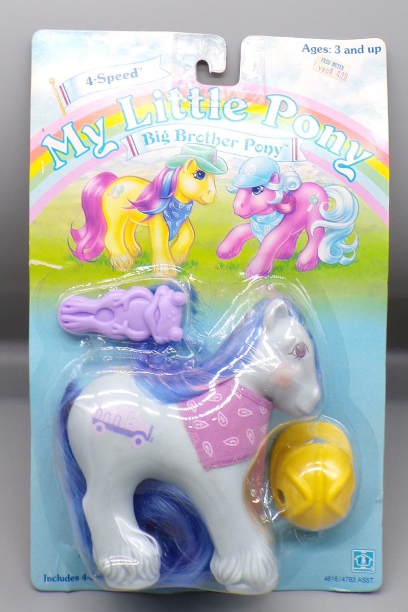 1986 vintage Hasbro MY LITTLE PONY Big Brother 4 SPEED Sealed MLP