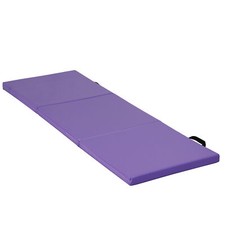 Gym Workout Folding Mat Thick Foam Heavy Duty Fitness Exercise Gymnastics Purple