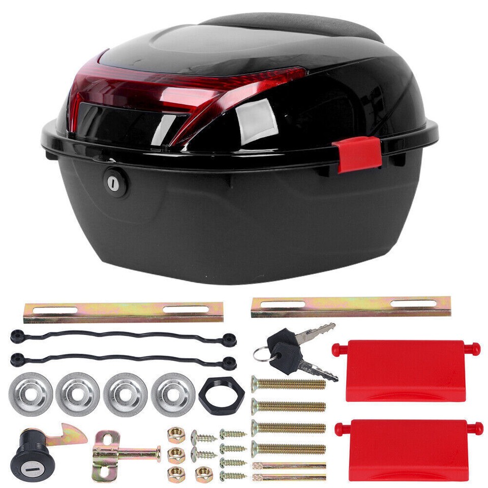 Motorcycle Tour Tail Box 36L Scooter Trunk Luggage Top Lock Storage