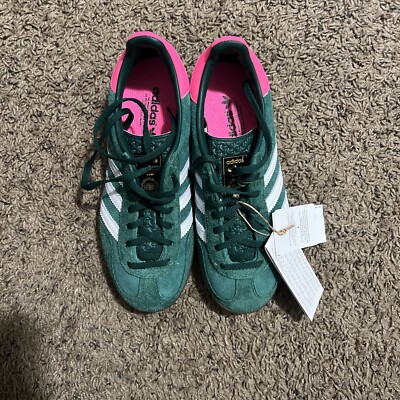 Size 5.5 - adidas Gazelle Indoor Collegiate Green Pink W | eBay