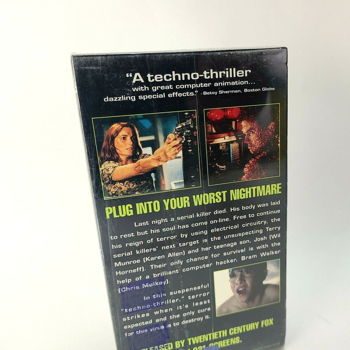1993 Ghost in the Machine VHS Movie Rare Screener Copy Techno