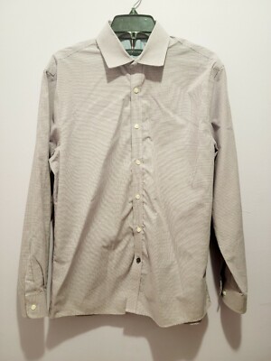 Tommy Hilfiger Slim Fit Button Up Dress Shirt Men's Size 16 32/33 Non Iron  | eBay
