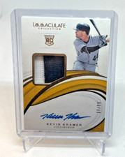 2019 Panini Immaculate KEVIN KRAMER RC Jersey Patch Auto 27/99 #10 Pirates