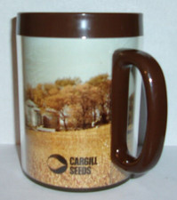 Vintage Thermo Serv Coffee Tea Mug Farm Cargill Seeds