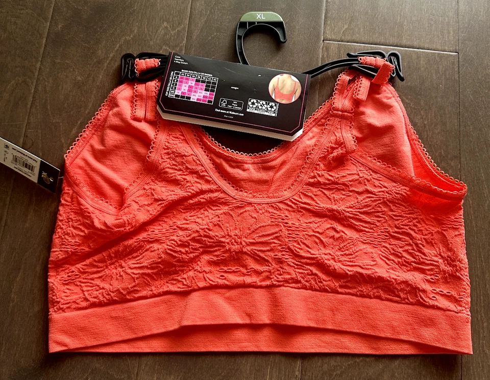 Sujetador 3 Bralettes Sin Límites Estante Interior Sin Costuras Coral + Verde Juniors XL Foto 3 de 4