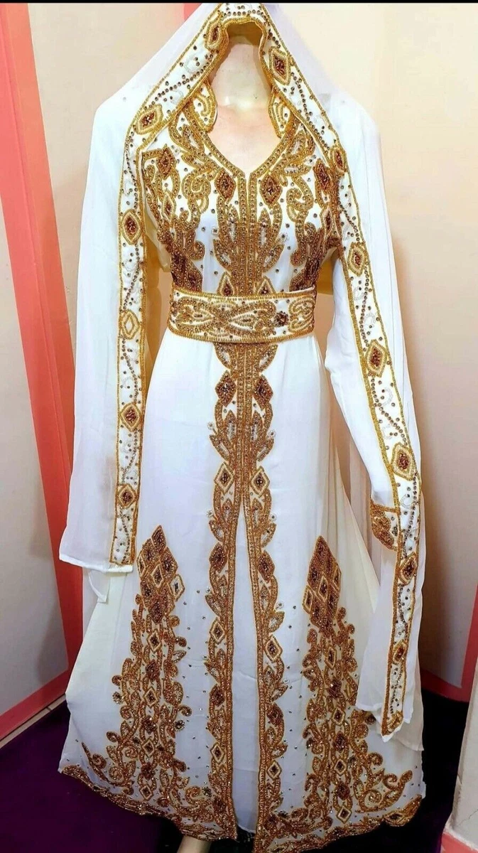 Handmade White Kaftan Dresses for Women for sale | eBay UK