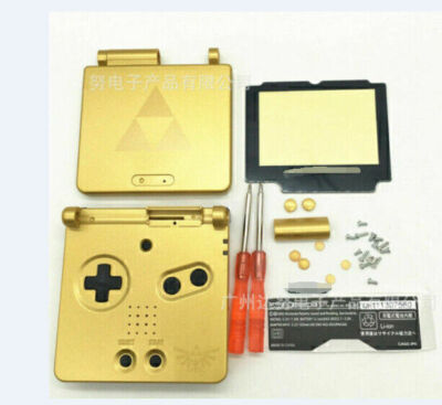 Ersatz Gehäuse Zelda Gold Case Mit Werkzeuge Für Nintendo Gameboy Advance G E6Z3