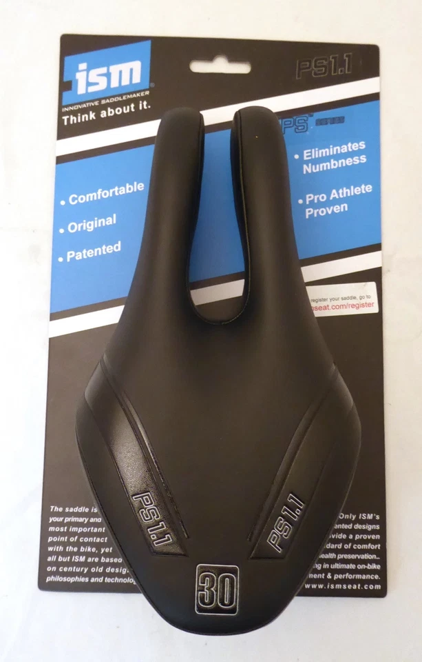 ISM PS 1.1 Bicycle Saddle Black  - Image 2 of 3