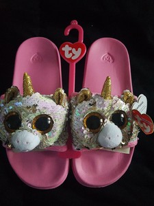 ty unicorn flip flops