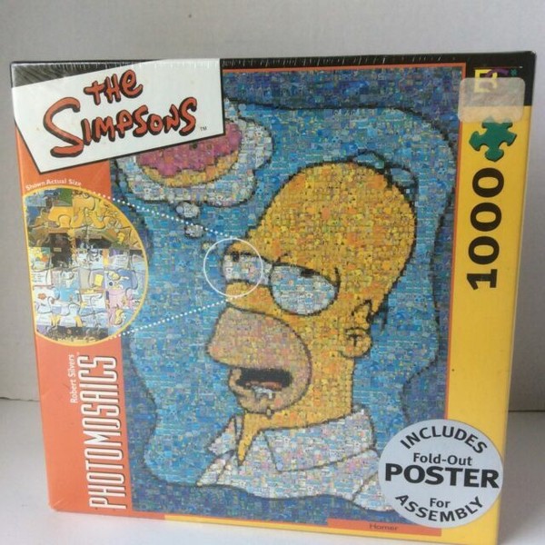 The Simpsons Homer Photomosaics 1000 Jigsaw Puzzle Buffalo Games Robert