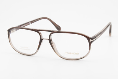 Tom Ford FT5296 050 Unisex Eckig Brille Brillengestell Dunkelbraun 55mm