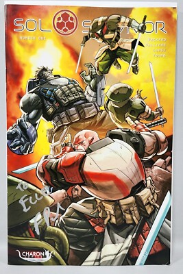 SOL SURVIVOR #1 Comic Book SIGNED 2017 | Charon Variant Cover Art