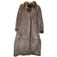 Beautiful Penny Lane Coat Faux Fur Faux Suede Leather Winter Coat Jacket Vintage