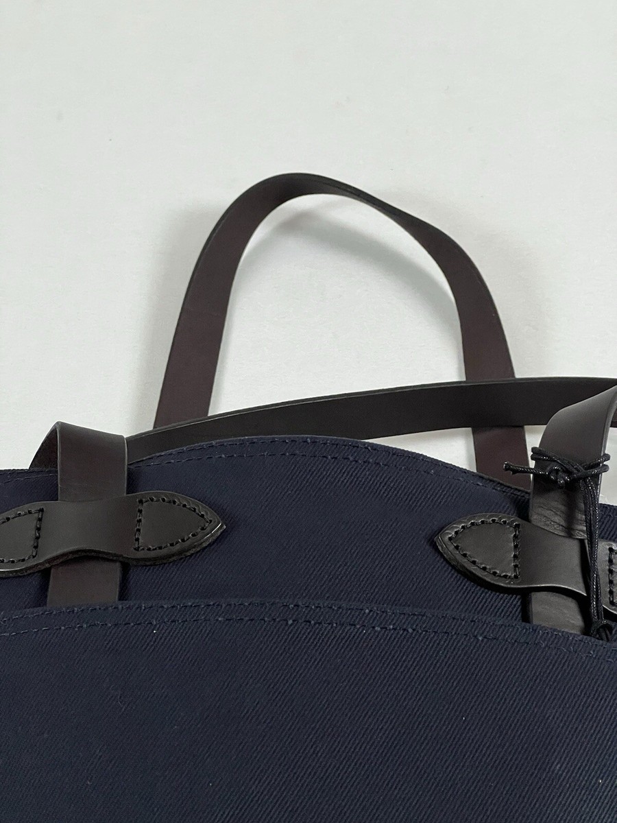 FILSON OPEN TOTE BAG ネイビー FILSON RUGGED TWILL OPEN TOTE BAG NAVY NWT WITHOUT KEY CLIP | eBay
