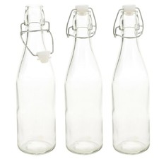 3 6 x 500ml / 1L Glass Swing Flip Top Lid Bottles Home Brew Beer Cider Reusable