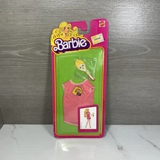 Barbie Best Buy Fashions Pink #3635 Nightgown Mirror I'm A Fan NOC Vintage