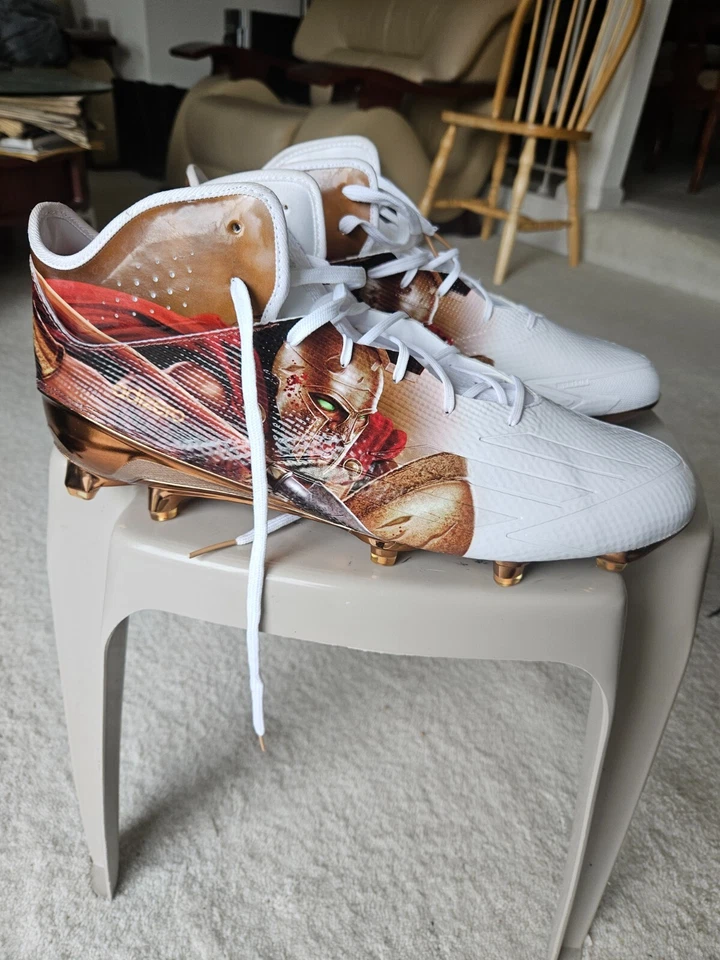 Adidas adizero light makes fast multi-colored treated football new cleats US 16 - Image 4 of 4