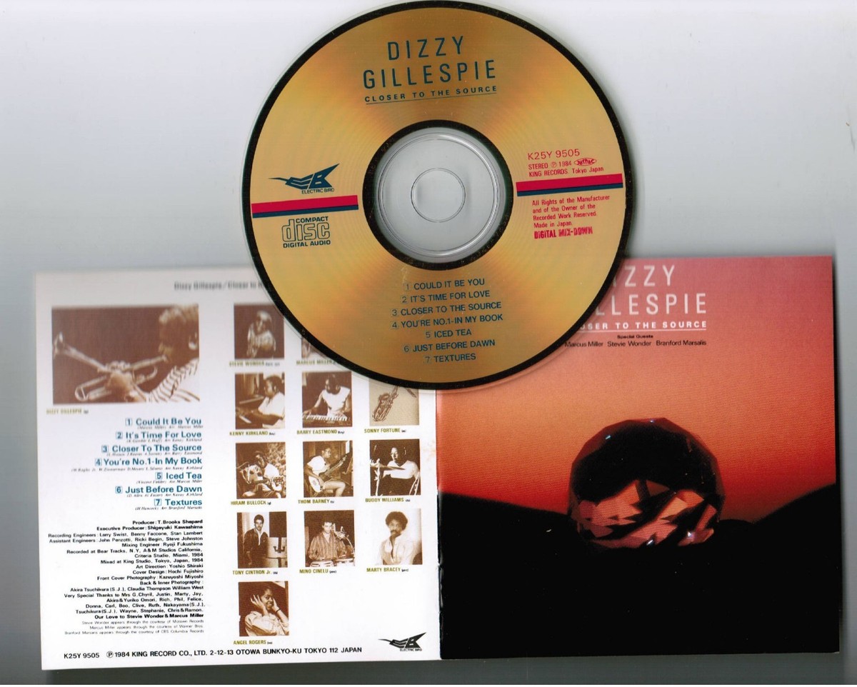 DIZZY GILLESPIE Closer To The Source JAPAN 24k GOLD CD K25Y9505 w