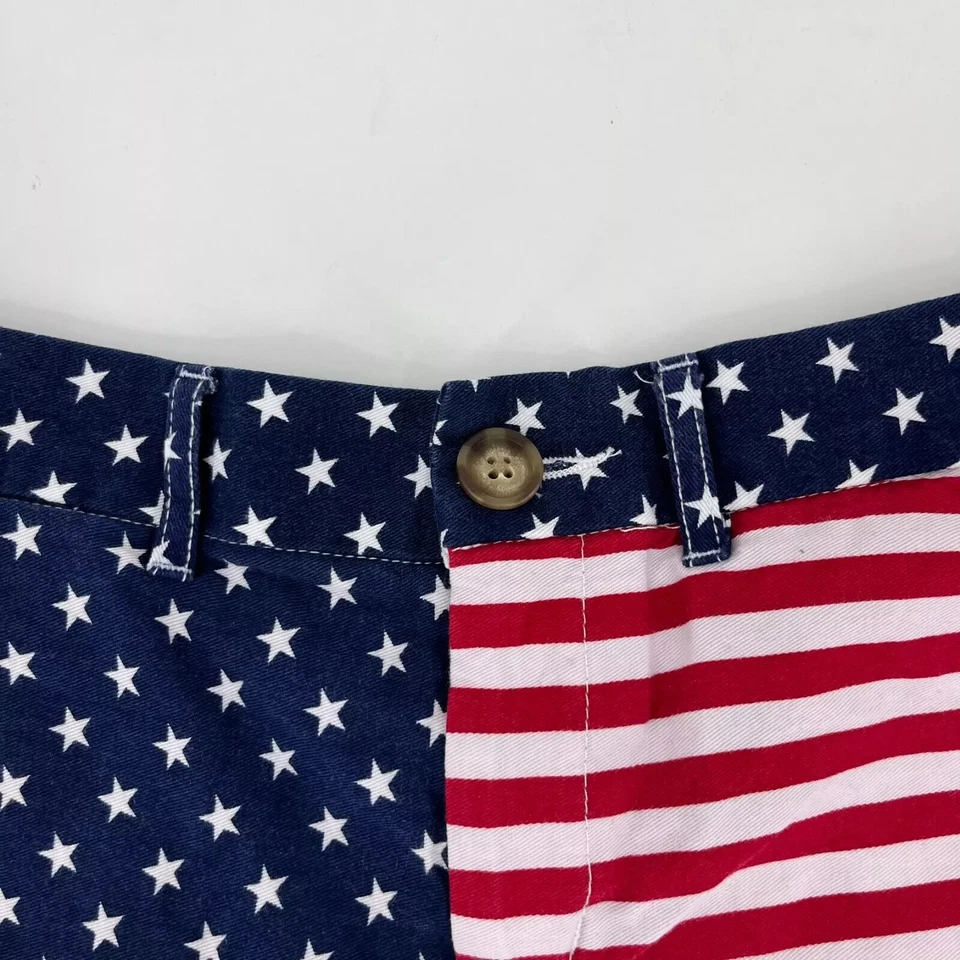 Pantalones Cortos Chubbies Para Mujer Talla 2 Rojo Blanco Azul Estrellas Rayas Bandera Americana de Estados Unidos Foto 4 de 4
