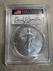 2021 (S) American Silver Eagle PCGS MS70 Emergency Issue, FDI, Emily Damstra (A)