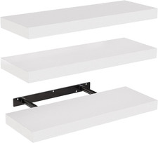 Floating Shelves, Wall Shelves for Bathroom/Living Room/Bedroom/Kitchen Decor, W
