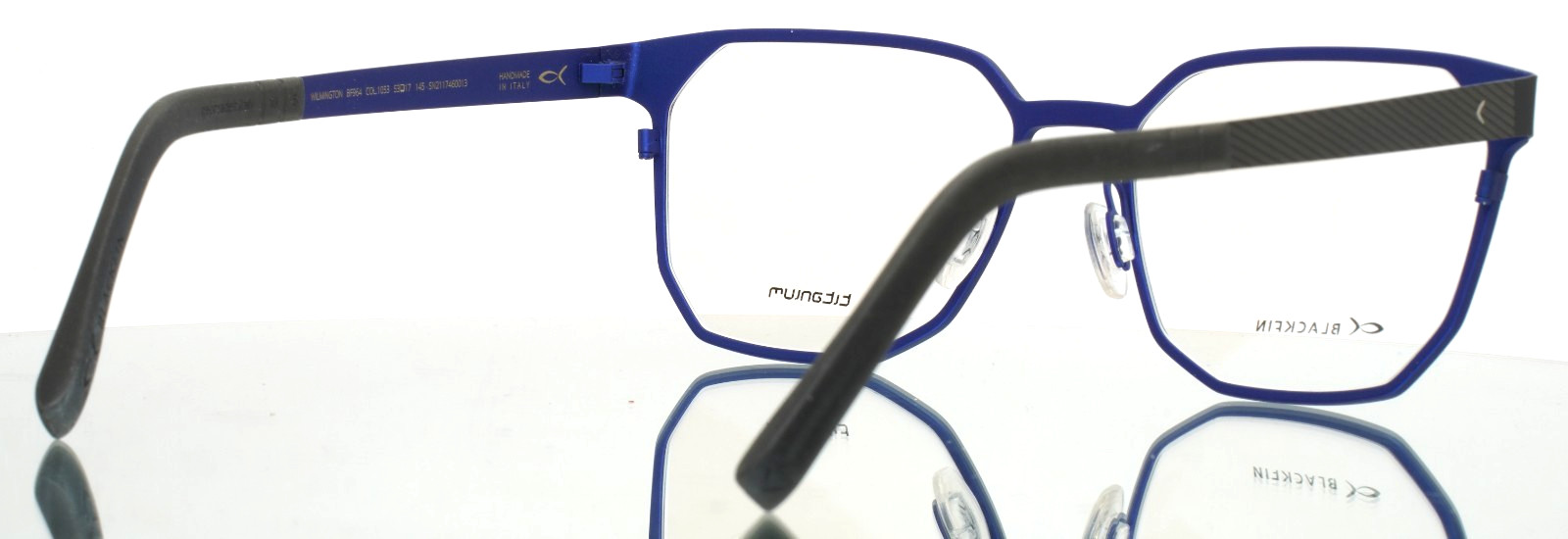 BLACKFIN BF964 Wilmington 1053 Black Blue Unisex Eyeglasses 53-17-145 B:42