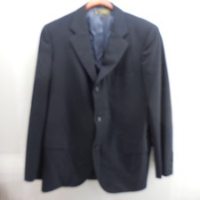 Brooks Brothers Makers Brooksease Navy Blue Wool Blazer 3 Button USA Made 43