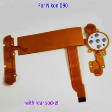 For Nikon D90 Camera Rear Button Key Board Screen Connect Hinge Flex Cable FPC